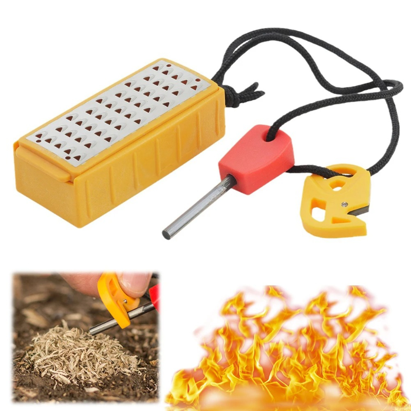 Portable Outdoor Emergency Tin - Magnesium Fire Starter recension och pris