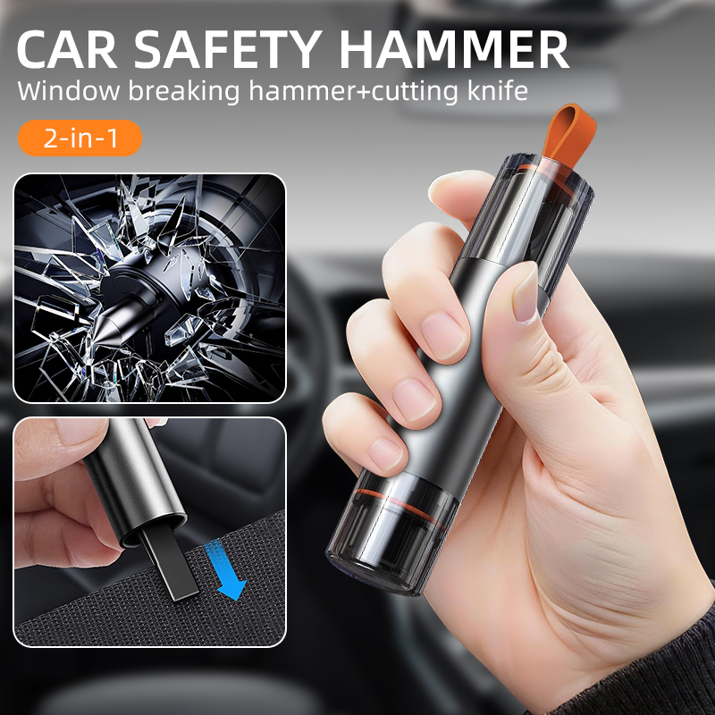 2-in-1 Car Safety Hammer Emerg - Rescue Rope Throw recension och pris