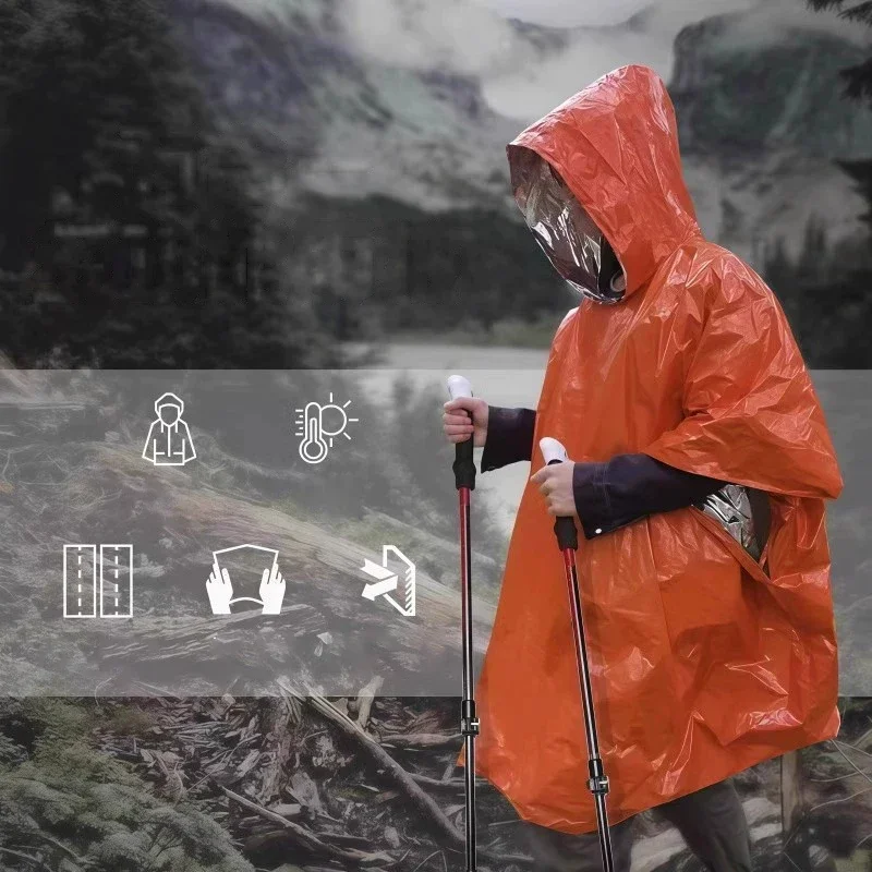 Hooded Emergency Rain Poncho W - Emergency Poncho Rain recension och pris